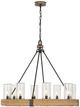 Uttermost® Palm Royal Antique Maize/Matte Black 8-Light Indoor-Outdoor Chandelier-5