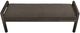Modus Furniture Dorsey Basalt Gray/Pumpernickel Upholstered Bench-4