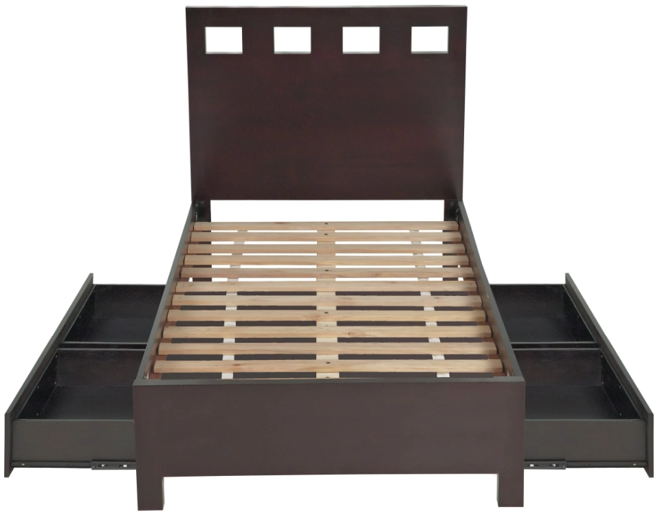 Modus Furniture Nevis Riva Storage Panel Bed - Thumbnail 2