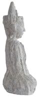 A & B Home Gray Meditating Crowned Buddha Figurine-2