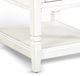 Sunny Designs™ Buck Skin Marble White End Table with Brown Top -2