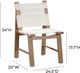 TOV Furniture Cassie 2-Piece Cream/Natural Canvas/Wood Outdoor Dining Chair Set-2