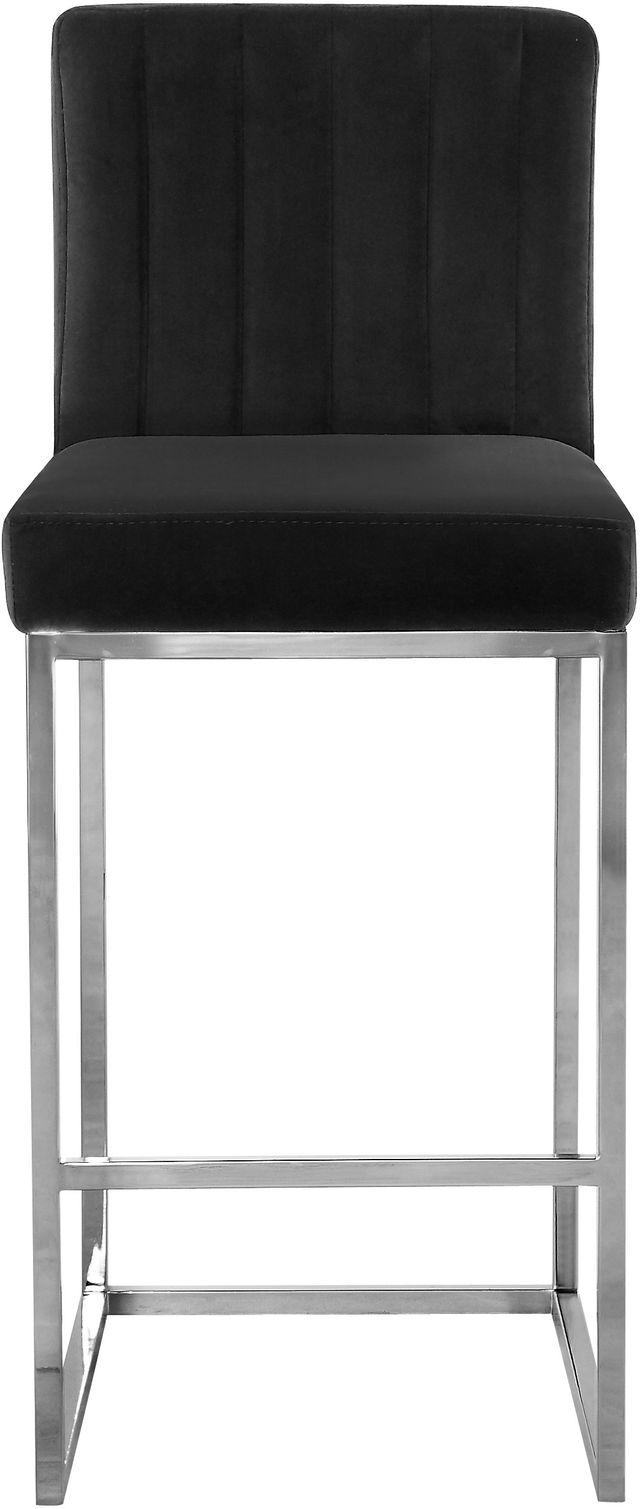 Meridian Furniture Giselle Black Velvet Counter Stool-2