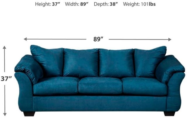 Signature Design by Ashley® Darcy Blue Sofa-1