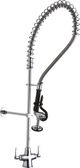 Elkay Chrome Single Hole Concealed Deck Mount Faucet with 44" Flexible Hose-0