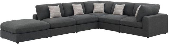 Coaster® Serene 6-Piece Charcoal Modular Sectional-0