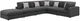 Coaster® Serene 6-Piece Charcoal Modular Sectional-0