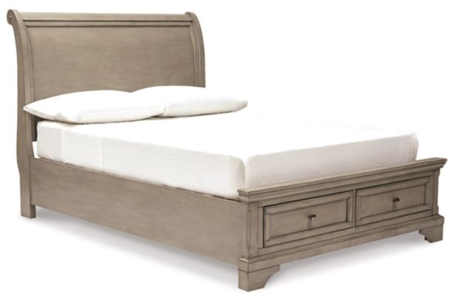 Signature Design by Ashley® Lettner 5-Piece Light Gray Full Sleigh Bed Set-1