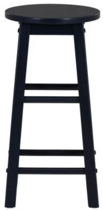 Linon Abby Navy Round Counter Stool-3