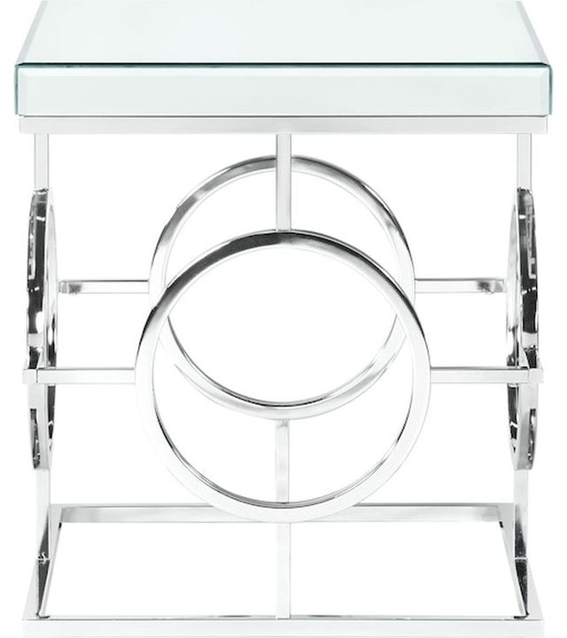 Elements International Pearl 3-Piece Chrome Occasional Table Set-3