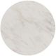 Elements International Sylvie White Faux Marble Top Coffee Table with Natural Base-5