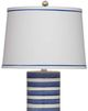 Bassett Mirror Regatta Stripe Blue/White Table Lamp-1