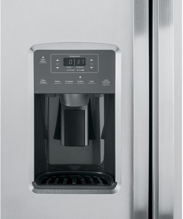 GE® 33 in. 23.0 Cu. Ft. Fingerprint Resistant Stainless Steel Side-by-Side Refrigerator-7