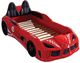 Furniture of America® Trackster Red Twin Car Bed-0