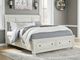 Signature Design by Ashley® Robbinsdale Antique White King Sleigh Storage Bed-4