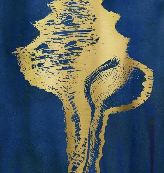 Classy Art Indigo Sea Treasure I by Carol Robinson Wall Art-1