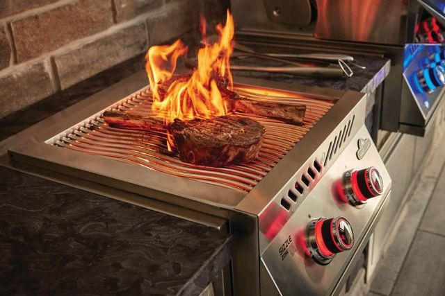 Napoleon 700 Series 18" Stainless Steel Side Burner-3