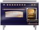 Ilve® Nostalgie II Series 48" Blue Pro Style Induction Range-3