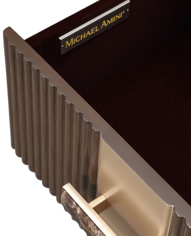 Michael Amini® West Kensington Medium Espresso Drawer Nightstand-4