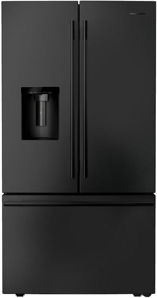 KitchenAid® 36" 30.5 Cu. Ft. Black Ore French Door Refrigerator with Exterior Water and Ice Dispenser-0
