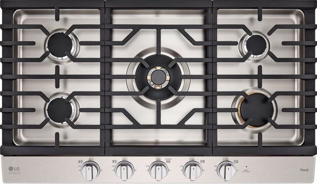 LG Studio 36" Stainless Steel Gas Cooktop