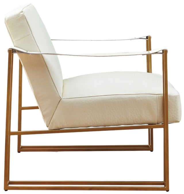 Signature Design by Ashley® Kleemore Cream/Gold Accent Chair-1