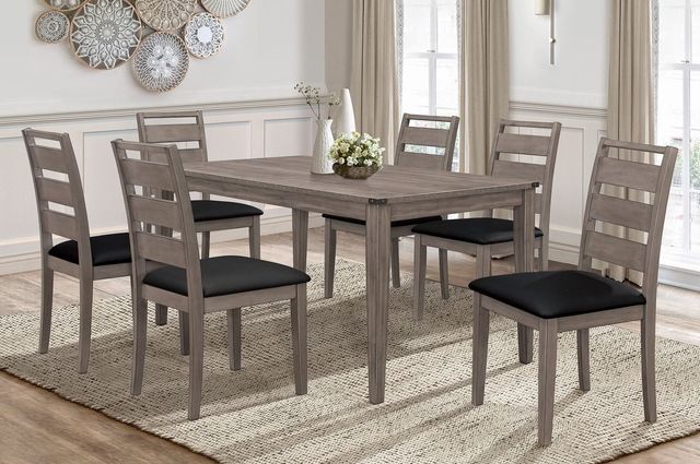 Mazin Furniture Woodrow Gray Side Chair-3