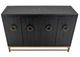 International Furniture Direct Dark Ebano Black Console-4