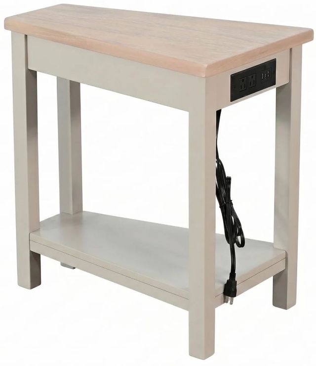 Sunny Designs™ Oak Grove Chair Side Table with Pavestone Base-3