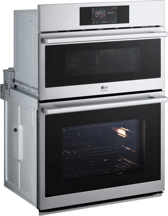 LG Studio 30" Printproof™ Stainless Steel Oven/Micro Combo Electric Wall Oven-3