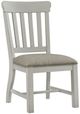 Intercon Drake French Oak/Rustic Gray Slat Back Side Chair with Cushion Seat-0