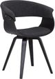 Armen Living Summer Black/Charcoal Dining Arm Chair-0
