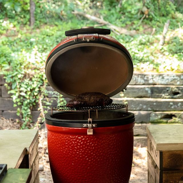 Kamado Joe® Classic III 47" Red Freestanding Charcoal Grill-4