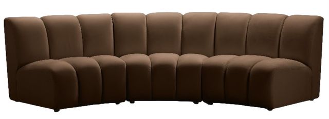 Meridian Furniture Infinity 3-Piece Brown Modular Sectional-1