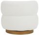 Homelegance® Novella White Swivel Chair-4