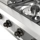 Ilve Nostalgie II 36” Stainless Steel Gas Rangetop with 6 Burners, Griddle and Burnished Trim-5