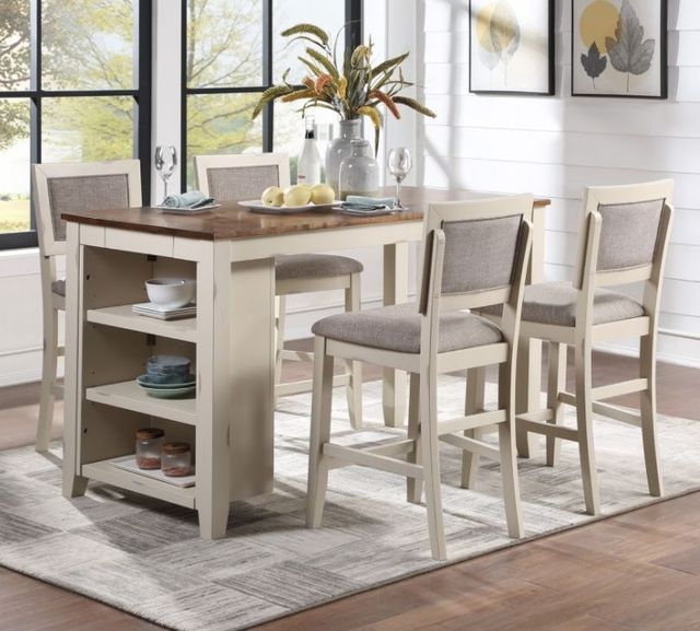 Winners Only® Woodbridge Gray/White Bar Stool-1