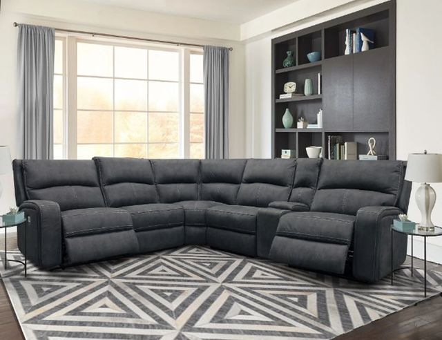 Parker House® Polaris 6-Piece Slate Power Reclining Sectional-1