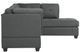 Mazin Furniture Dasha 2-Piece Dark Gray Right-Arm Facing Sofa Sectional and Chaise-3