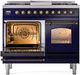 Ilve® Nostalgie II Series 40" Midnight Blue Pro Style Dual Fuel Range-2