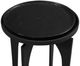 Bassett Mirror Moore Cast Glass Top Accent Table with Matte Black Base-4