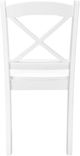 Monarch Specialties Inc. 2-Piece White Cross-Back Side Chair Set-4