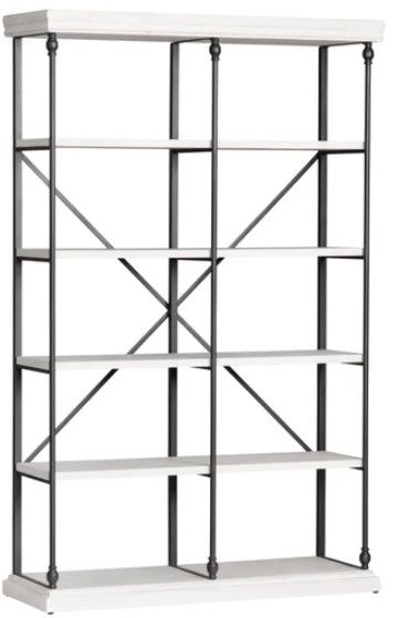 Crestview Collection White Bookshelf