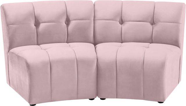 Meridian Furniture Limitless 2-Piece Pink Velvet Modular Sectional-0
