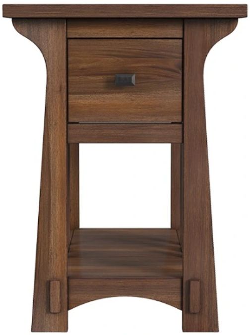 A-America® Eldora Saddle Brown Side Table-2