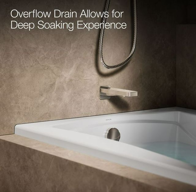 KOHLER® Mariposa® White 60" x 36" Alcove Whirlpool - Left Drain-4