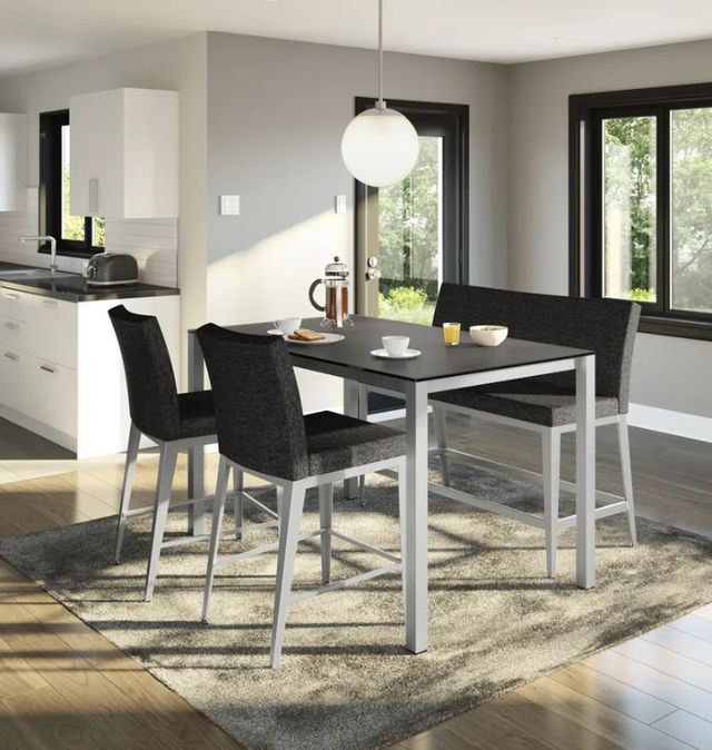 Amisco Customizable Ricard Glass Top Bar Height Dining Table-1