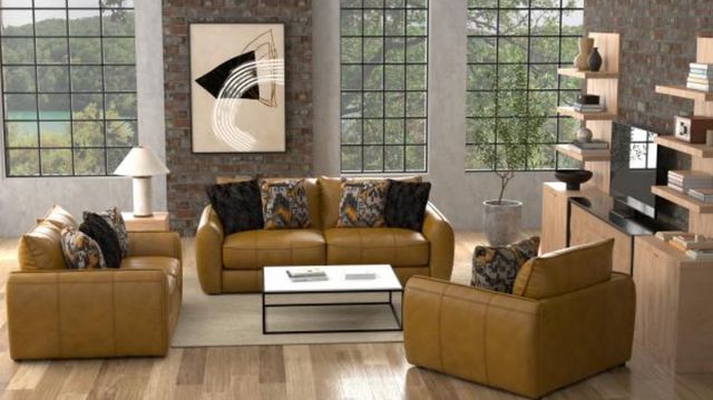 Jackson Furniture Corvara Caramel Leather Sofa-5