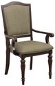 Homelegance® Marston Dark Cherry/Natural Dining Arm Chair-0