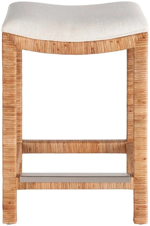 Universal Explore Home™ Weekender Coastal Living Home Sandbar Natural/Nomad Snow Console Stool-2